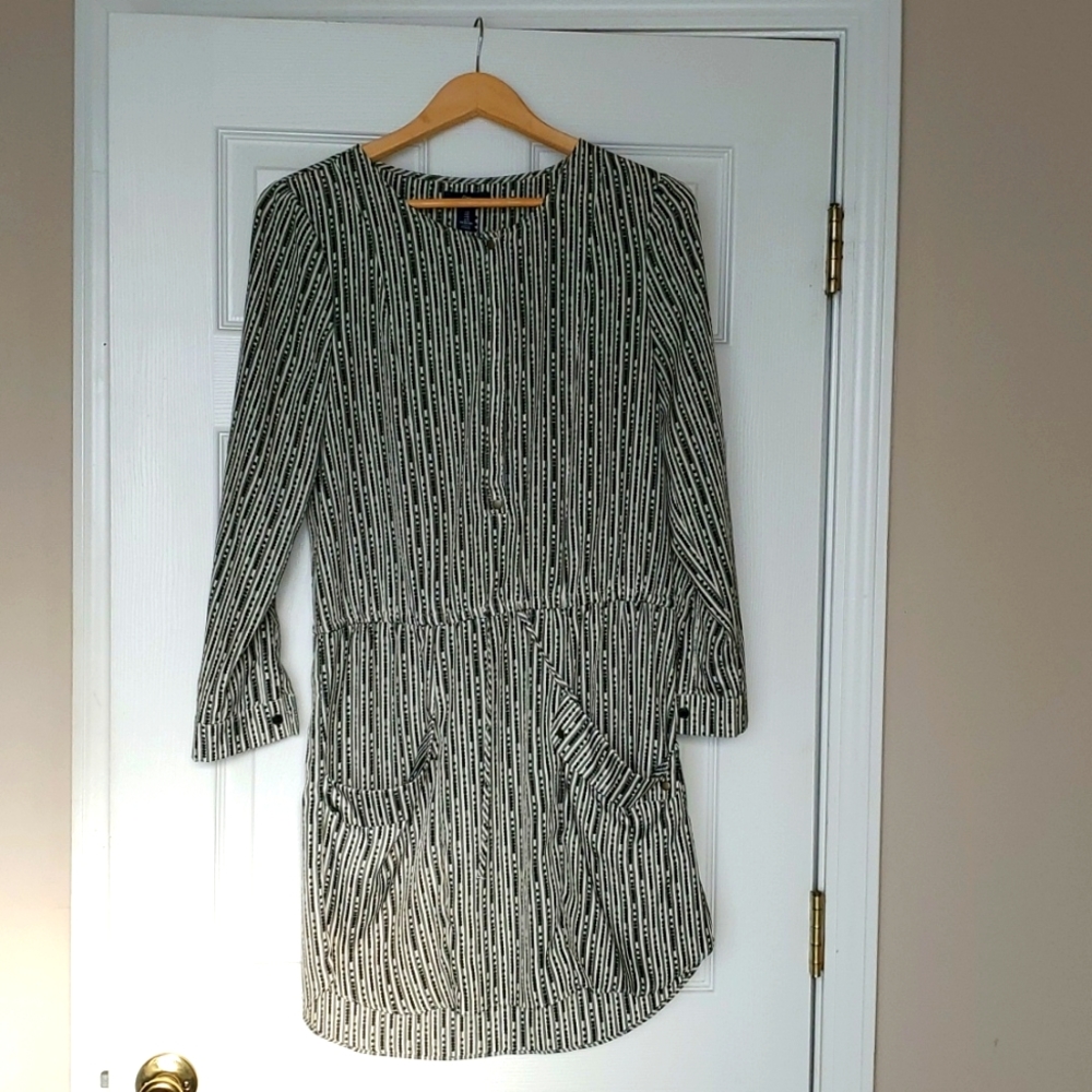 Gap striped shirt dress, size S
